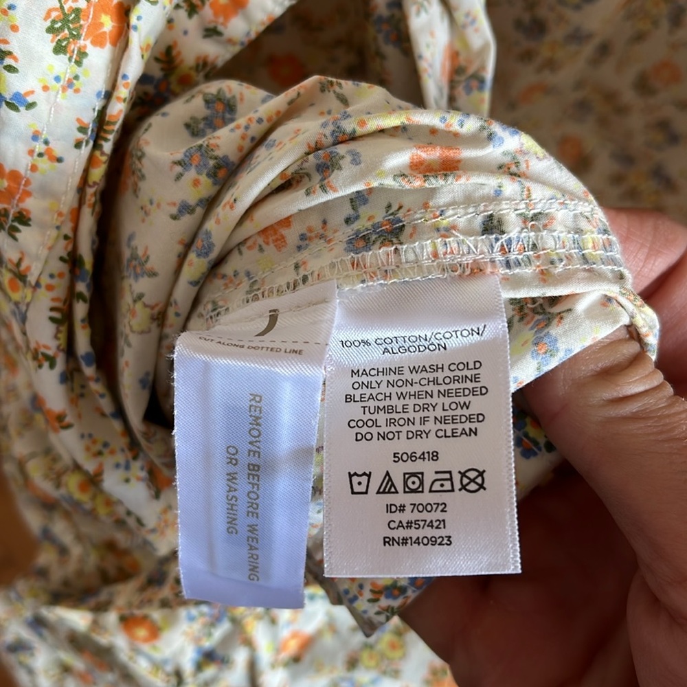 Lou & Grey vintage style floral long sleeve jumpsuit size XS - Picture 5 of 5